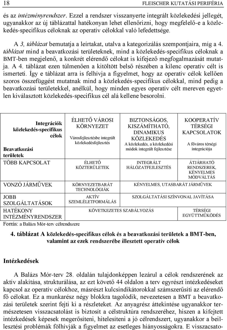 lefedettsége. A 3, táblázat bemutatja a leírtakat, utalva a kategorizálás szempontjaira, míg a 4.