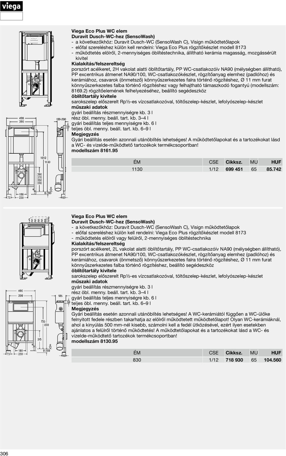 elemhez (padlóhoz) és kerámiához, csavarok (önmetsző) könnyűszerkezetes falra történő rögzítéshez, Ø 11 mm furat könnyűszerkezetes falba történő rögzítéshez vagy felhajtható támaszkodó fogantyú