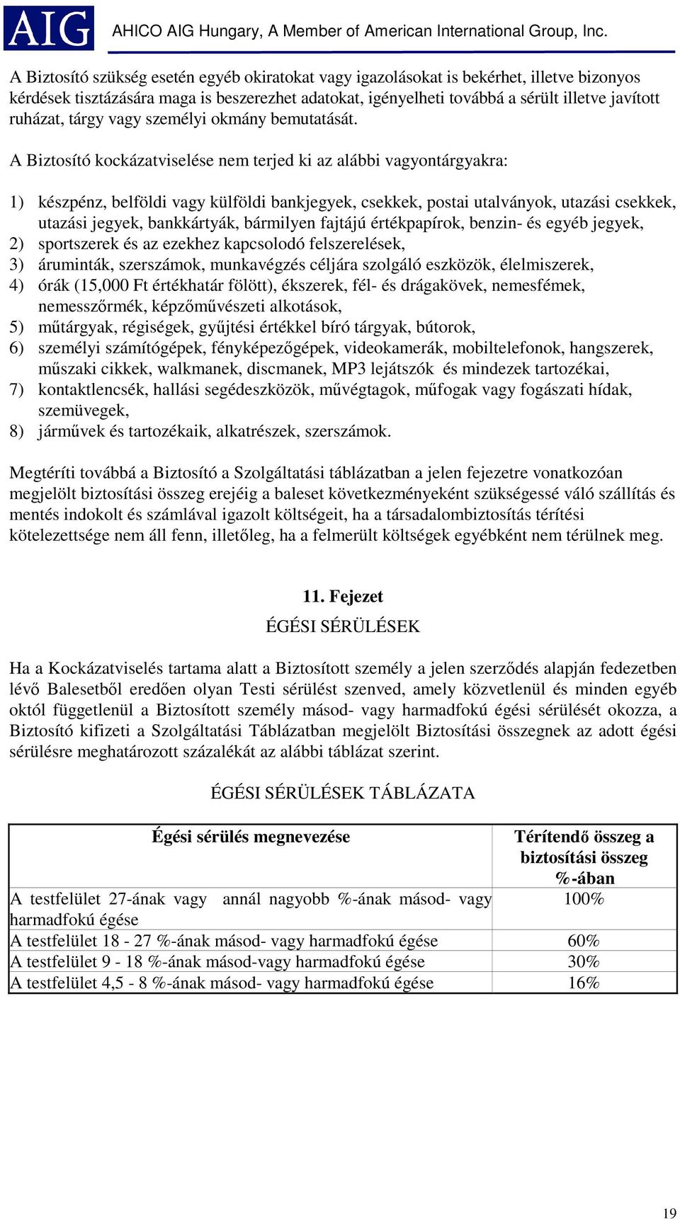 A Biztosító kockázatviselése nem terjed ki az alábbi vagyontárgyakra: 1) készpénz, belföldi vagy külföldi bankjegyek, csekkek, postai utalványok, utazási csekkek, utazási jegyek, bankkártyák,