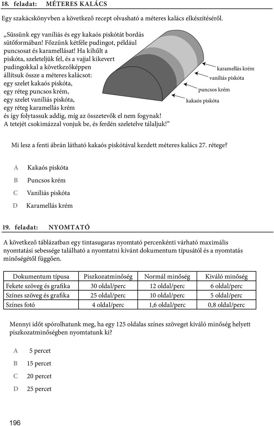 Ha kihűlt a piskóta, szeleteljük fel, és a vajjal kikevert pudingokkal a következőképpen állítsuk össze a méteres kalácsot: egy szelet kakaós piskóta, egy réteg puncsos krém, egy szelet vaníliás