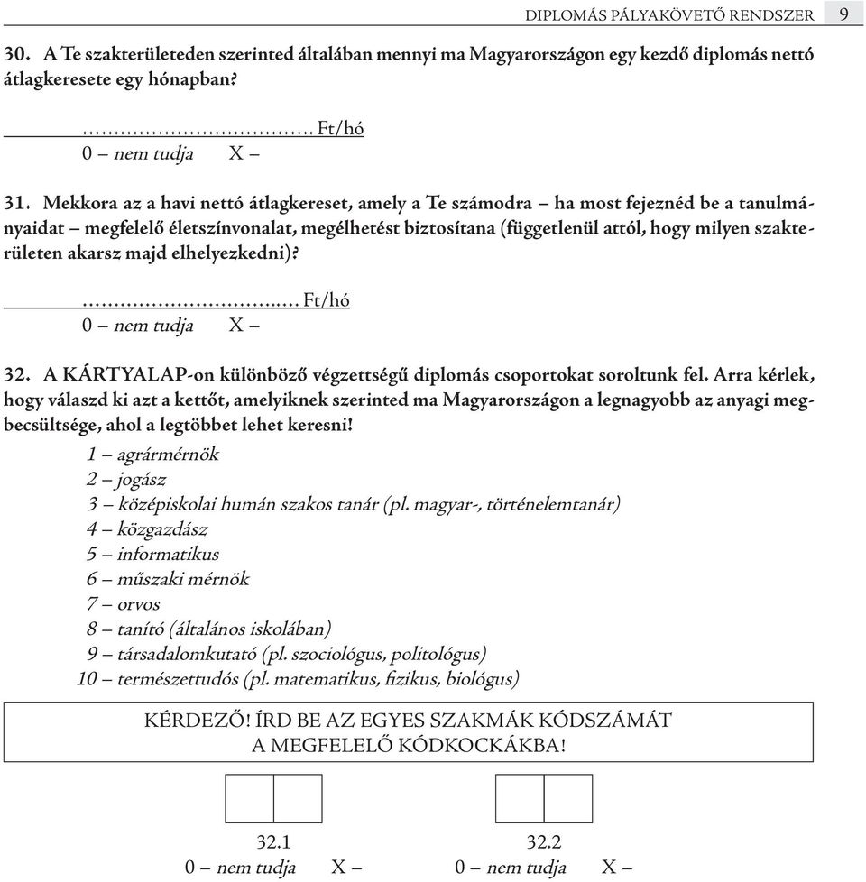 majd elhelyez kedni)?.. Ft/hó 32. A LAP-on különböző végzettségű diplomás csoportokat soroltunk fel.