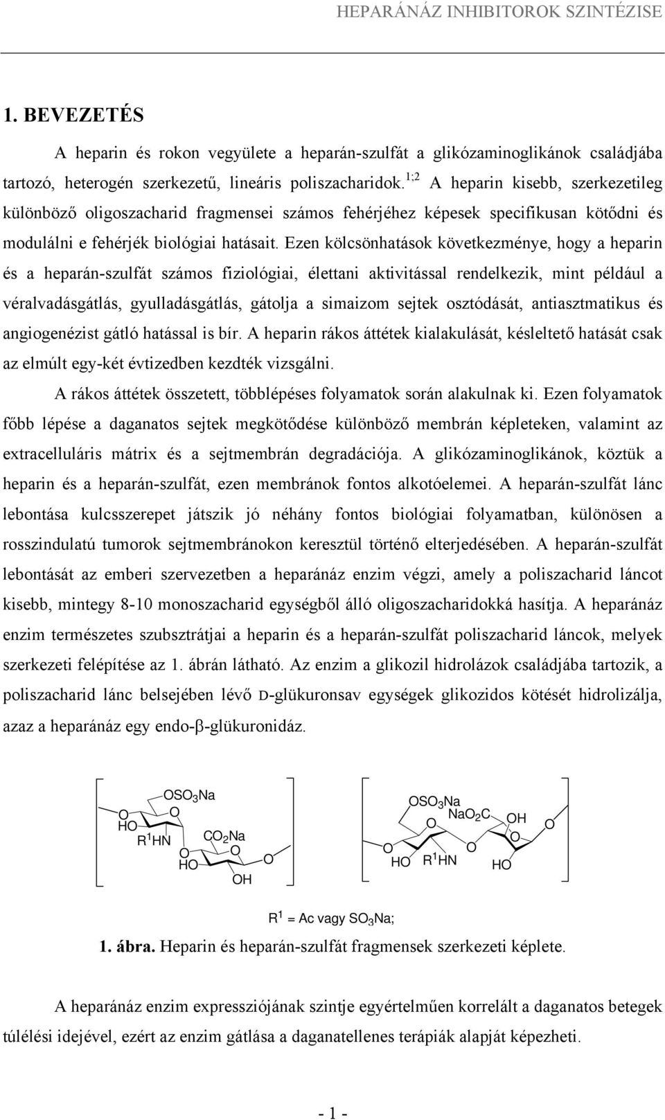 Ezen kölcsönhatások következménye, hogy a heparin és a heparánszulfát számos fiziológiai, élettani aktivitással rendelkezik, mint például a véralvadásgátlás, gyulladásgátlás, gátolja a simaizom