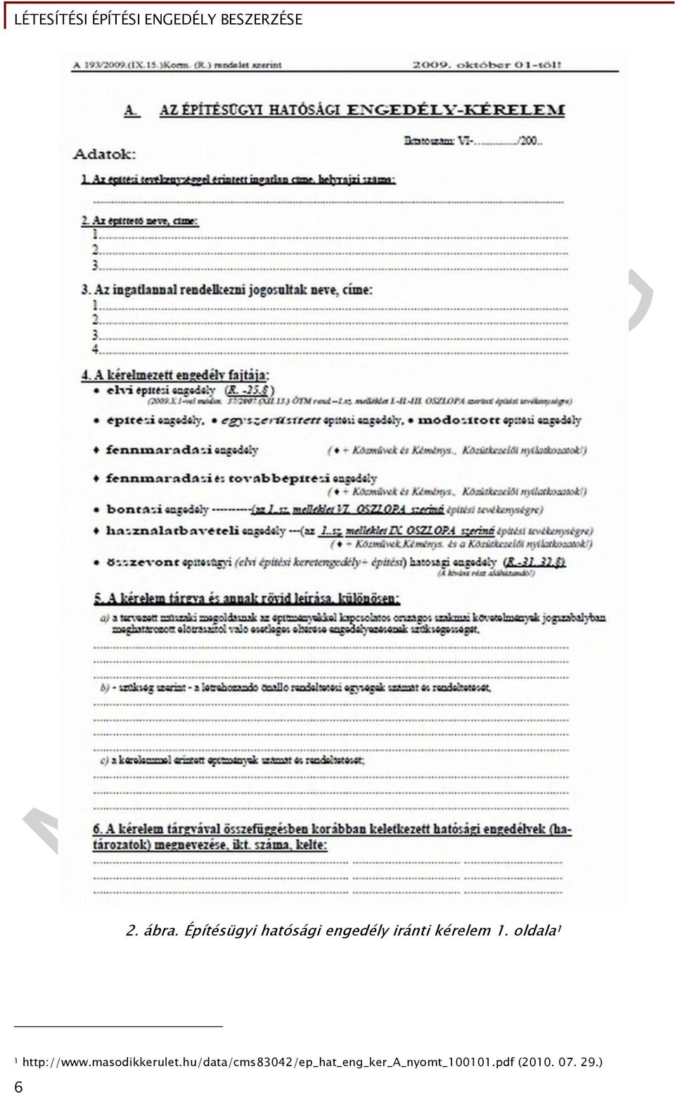 kérelem 1. oldala 1 1 http://www.
