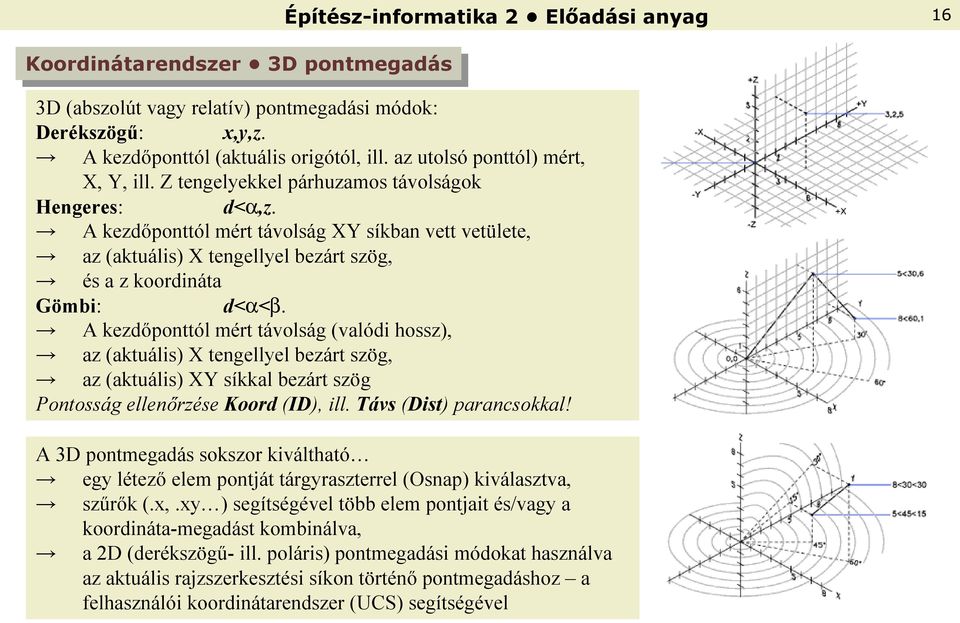 zárt szög, az (aktuá is) XY síkka b zárt szög ő Koord ID,.