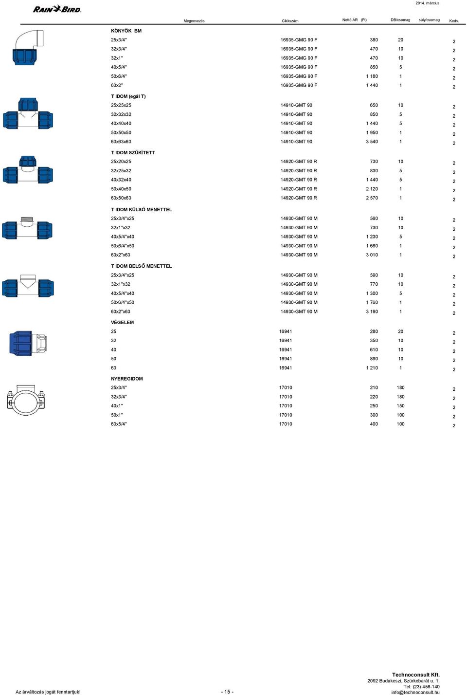 R 80 5 2 40x2x40 14920-GMT 90 R 1 440 5 2 50x40x50 14920-GMT 90 R 2 120 1 2 6x50x6 14920-GMT 90 R 2 570 1 2 T IDOM KÜLSŐ MENETTEL 25x/4"x25 1490-GMT 90 M 560 2x1"x2 1490-GMT 90 M 70 40x5/4"x40