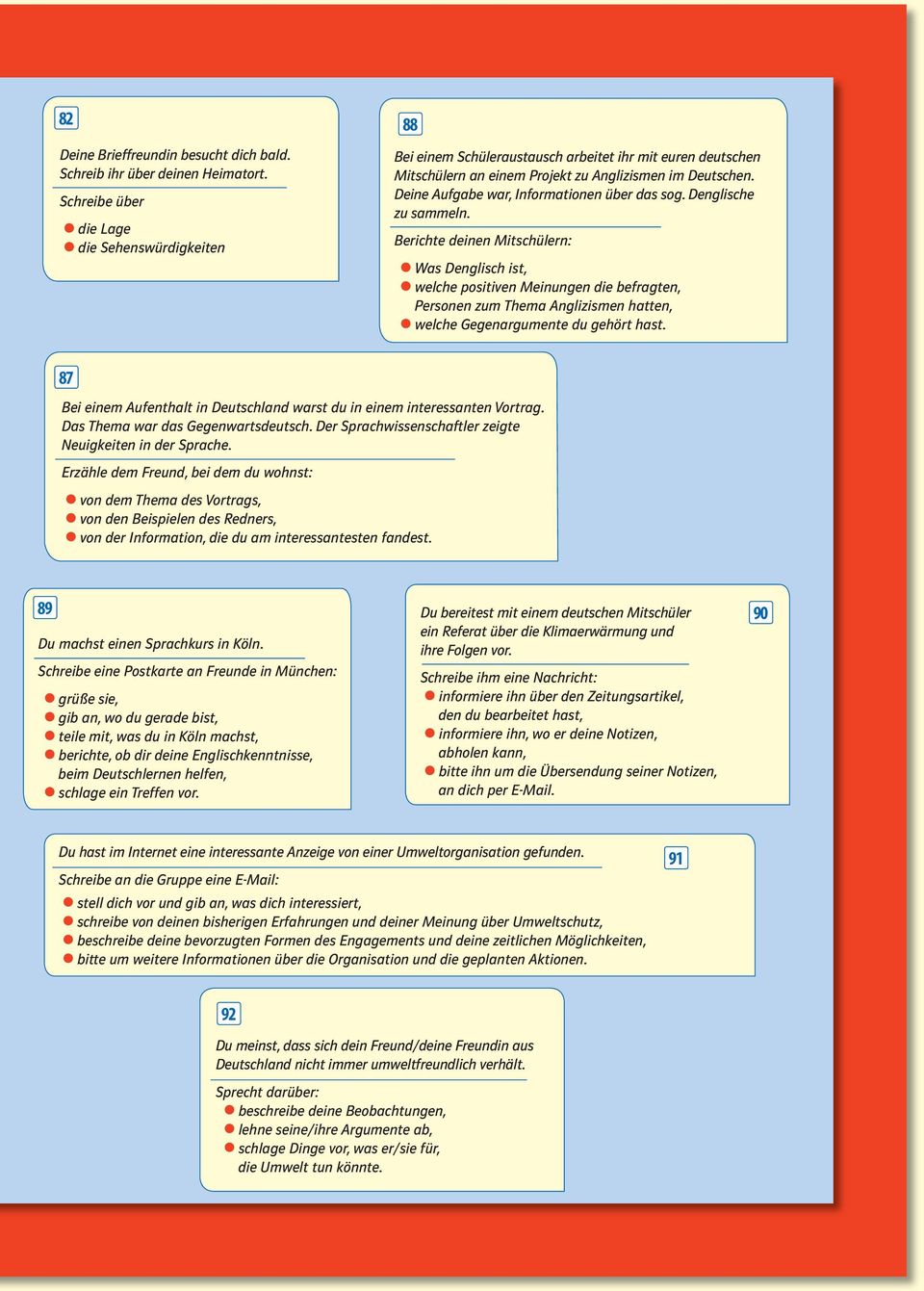 Deine Aufgabe war, Informationen über das sog. Denglische zu sammeln.