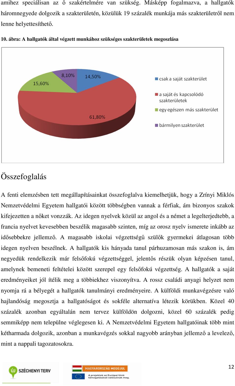 Egyetem hallgatói között többségben vannak a férfiak, ám bizonyos szakok kifejezetten a nőket vonzzák.