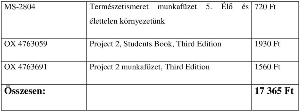 Project 2, Students Book, Third Edition 1930 Ft OX