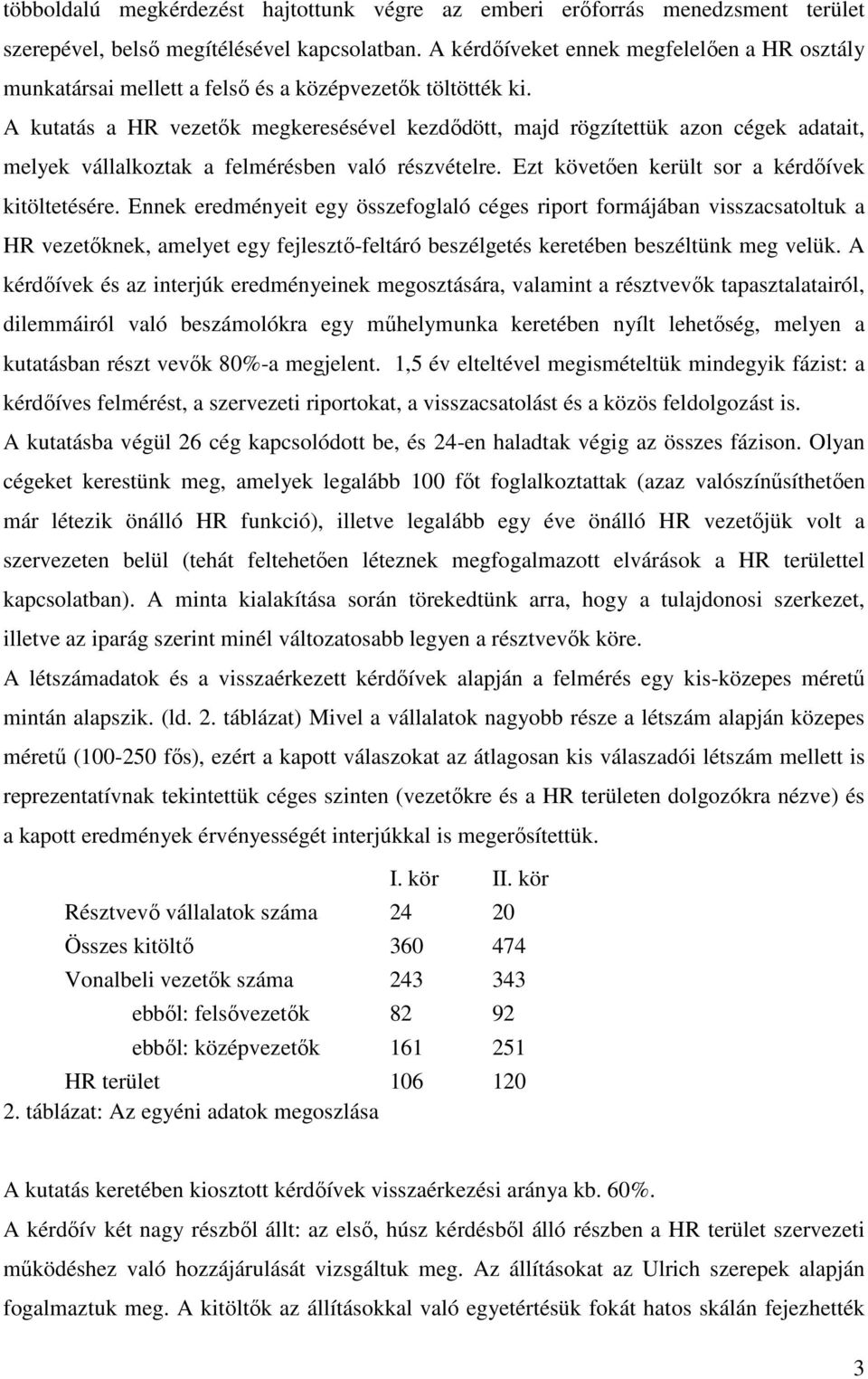 A kutatás a HR vezetők megkeresésével kezdődött, majd rögzítettük azon cégek adatait, melyek vállalkoztak a felmérésben való részvételre. Ezt követően került sor a kérdőívek kitöltetésére.