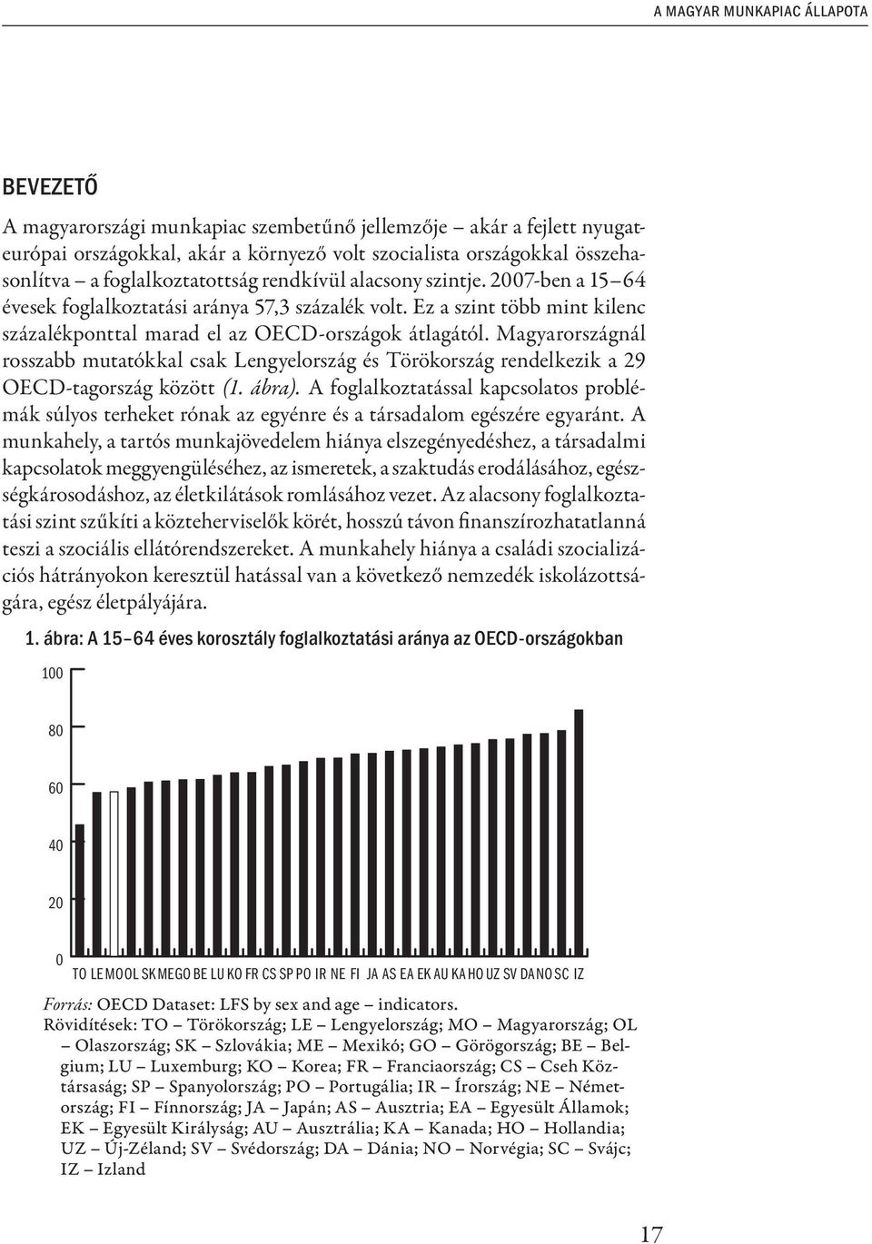 Magyarországnál rosszabb mutatókkal csak Lengyelország és Törökország rendelkezik a 29 OECD-tagország között (1. ábra).