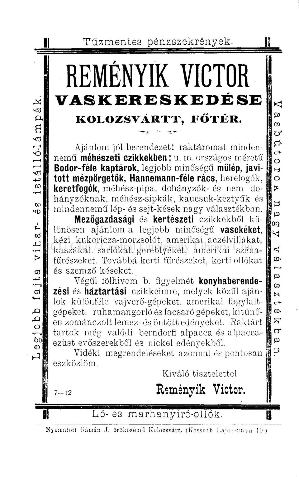 hészeti czikkekben; u. m.