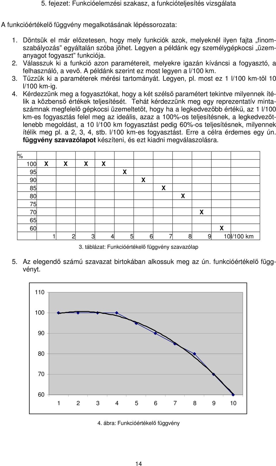 A példánk szerint ez mst legyen a l/100 km. 3. Tűzzük ki a paraméterek mérési tartmányát. Legyen, pl. mst ez 1 l/100 km-től 10 l/100 km-ig. 4.