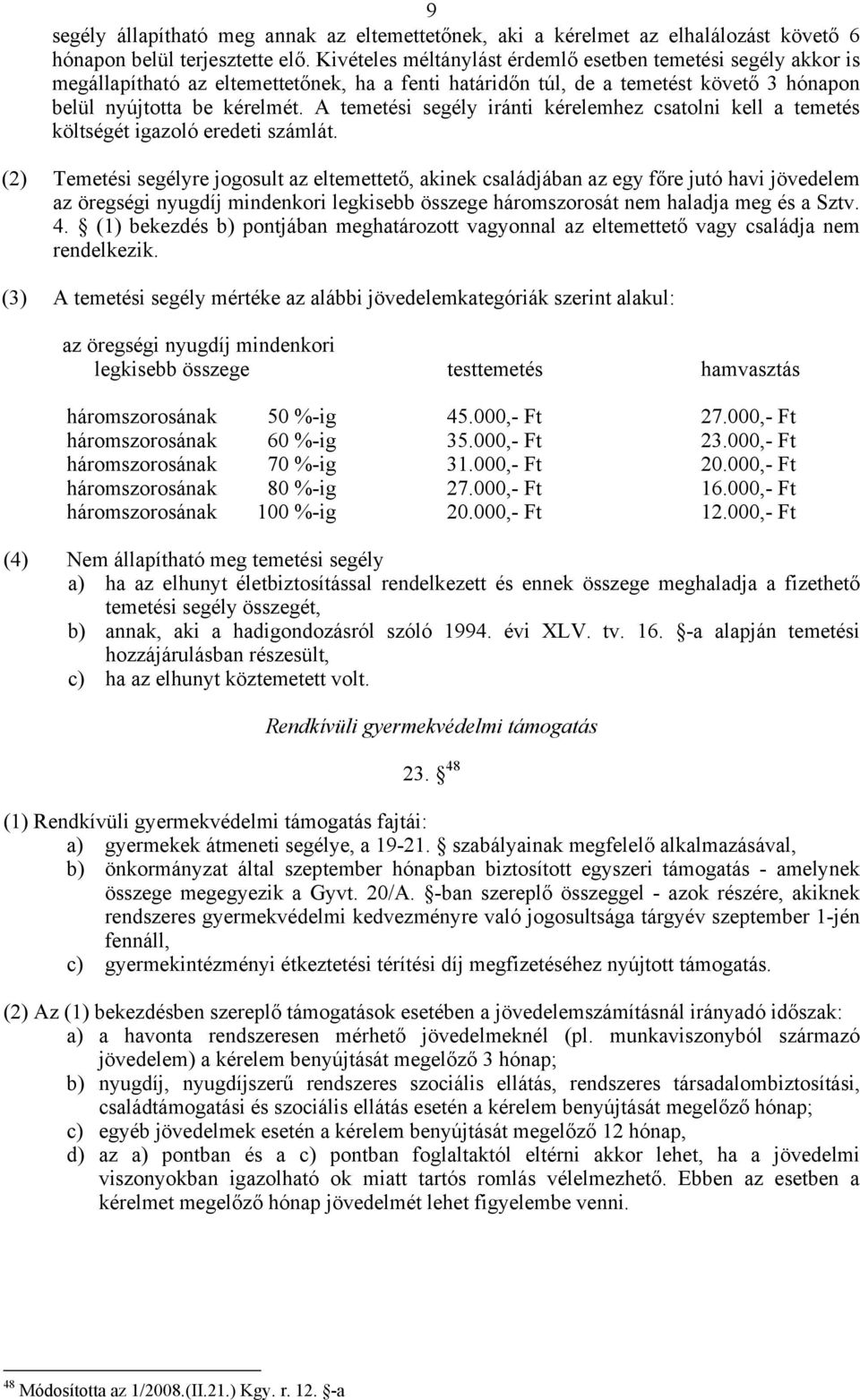 A temetési segély iránti kérelemhez csatolni kell a temetés költségét igazoló eredeti számlát.