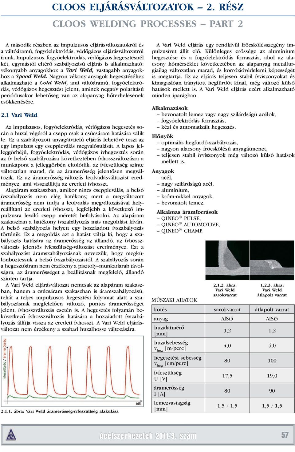 Nagyon vékony anyagok hegesztéséhez alkalmazható a Cold Weld, ami váltóáramú, fogyóelektródás, védőgázos hegesztést jelent, aminek negatív polaritású periódusakor lehetőség van az alapanyag