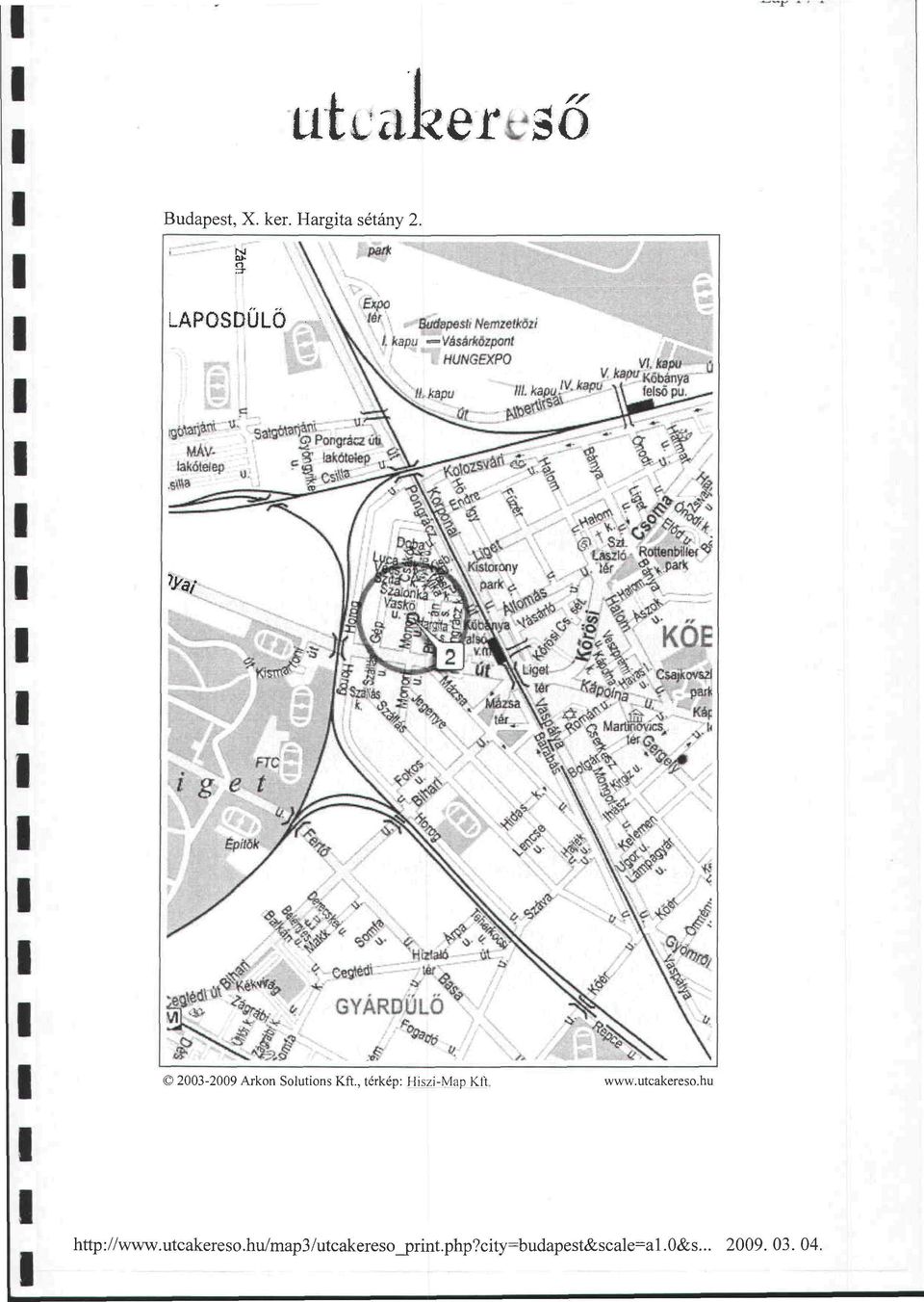 , térkép: Hiszi-Map Kft, www.utcakereso.hu http://www.