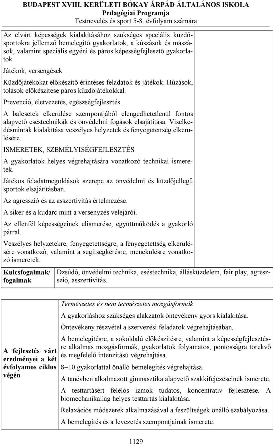 Prevenció, életvezetés, egészségfejlesztés A balesetek elkerülése szempontjából elengedhetetlenül fontos alapvető eséstechnikák és önvédelmi fogások elsajátítása.