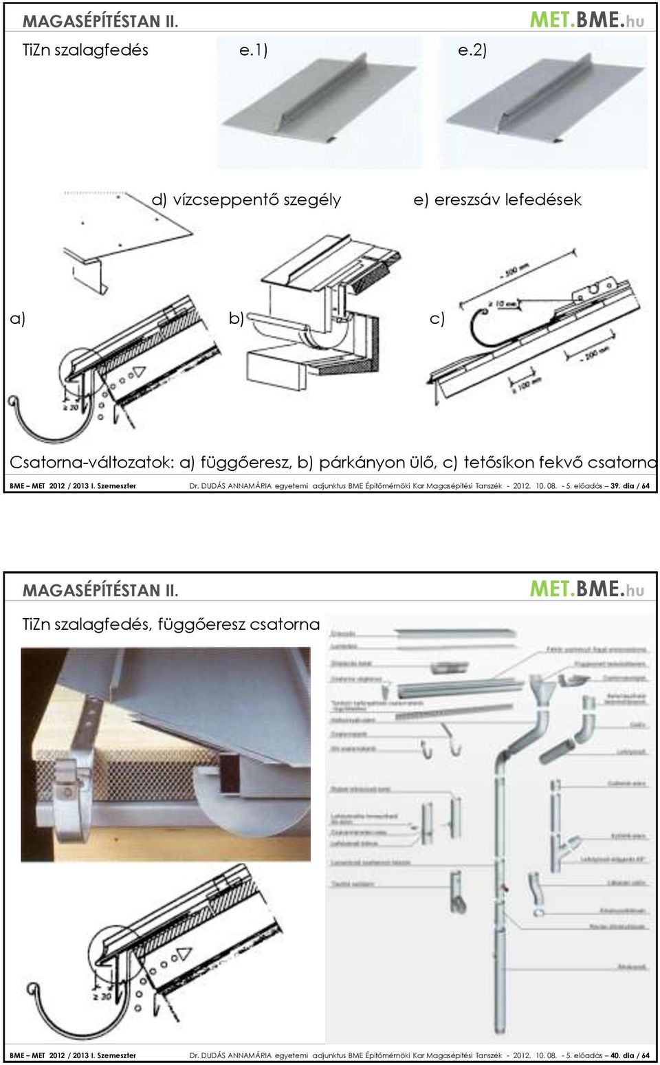 fekvő csatorna BME MET 2012 / 2013 I. Szemeszter Dr.