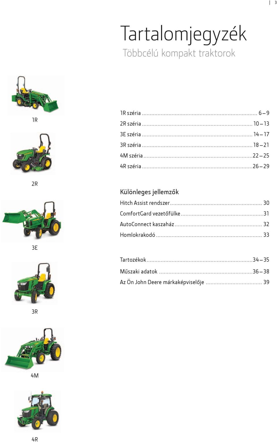 Hitch Assist rendszer 30 ComfortGard vezetőfülke 31 AutoConnect kaszaház 32