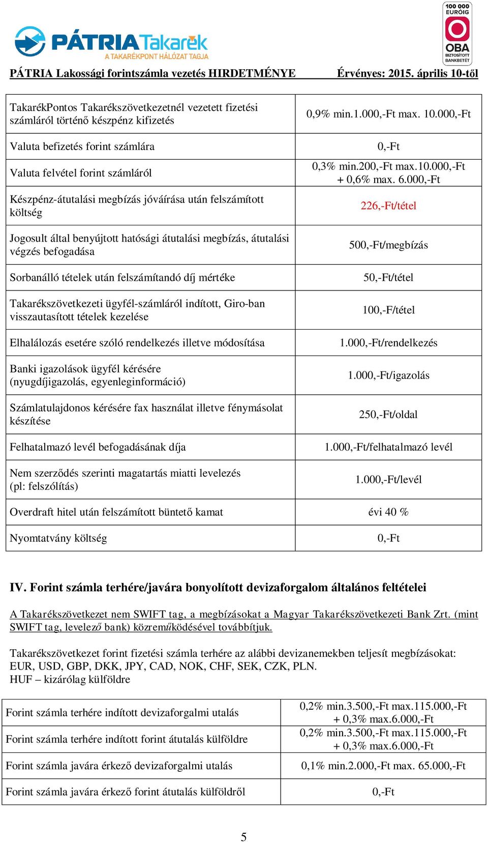 indított, Giro-ban visszautasított tételek kezelése Elhalálozás esetére szóló rendelkezés illetve módosítása Banki igazolások ügyfél kérésére (nyugdíjigazolás, egyenleginformáció) Számlatulajdonos