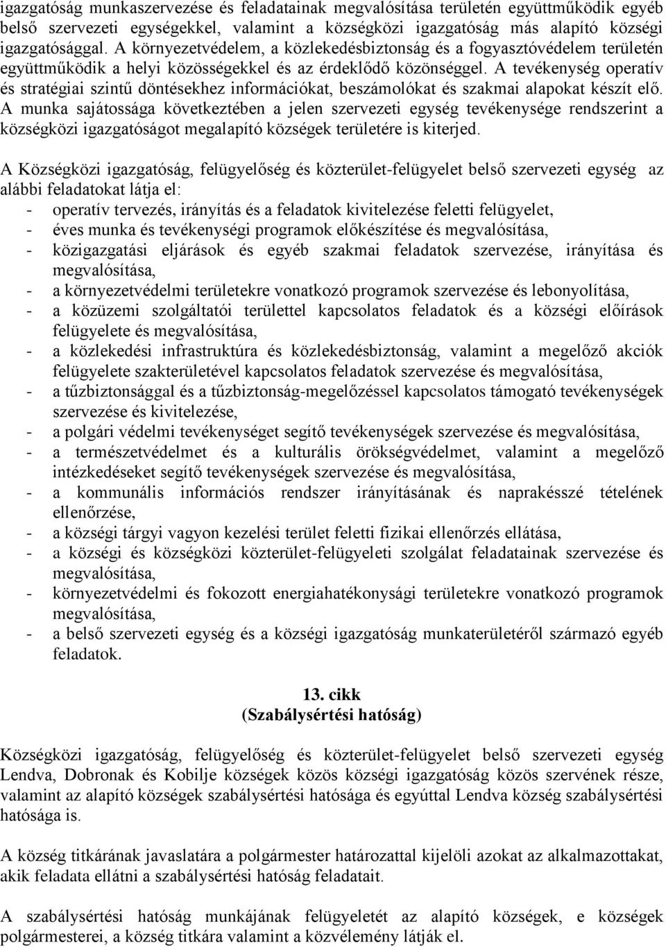 A tevékenység operatív és stratégiai szintű döntésekhez információkat, beszámolókat és szakmai alapokat készít elő.