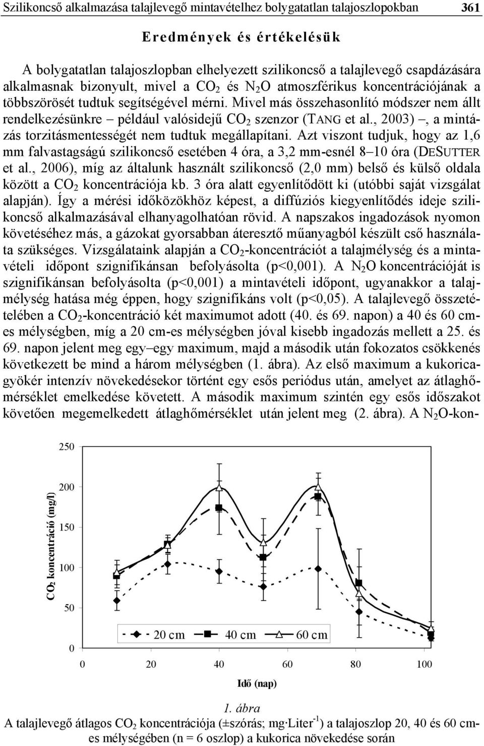 Mivel más összehasonlító módszer nem állt rendelkezésünkre például valósidejű CO 2 szenzor (TANG et al., 2003), a mintázás torzitásmentességét nem tudtuk megállapítani.