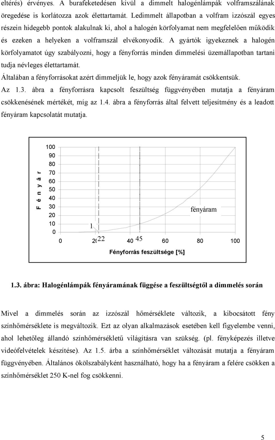A gyártók igyekeznek a halogén körfolyamatot úgy szabályozni, hogy a fényforrás minden dimmelési üzemállapotban tartani tudja névleges élettartamát.