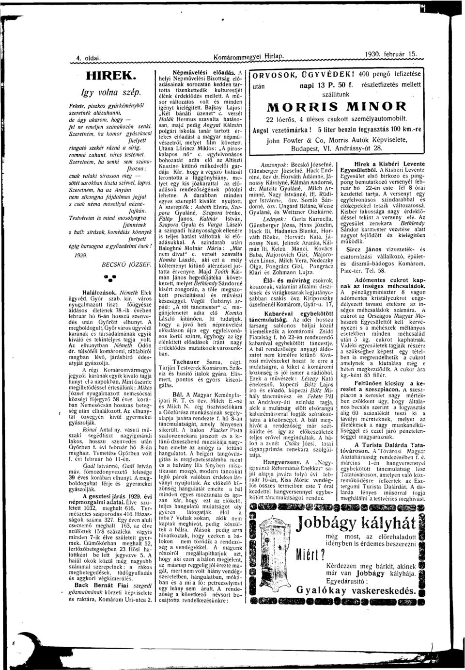 j 1929. v p. Év ü 1032 616. T p 416. H 327. E v u ccő 163 v üö 15*8 v 7- v ü. Güőó 52 főő 23. Hő jv 5. í öü p: üőu vü. Bc B F ő ö pv K U-uc 2. Npűv ő. Npűv B ő uuj ő. ű v v í. Bj Lj: K ü" c.