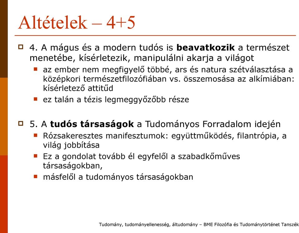 többé, ars és natura szétválasztása a középkori természetfilozófiában vs.