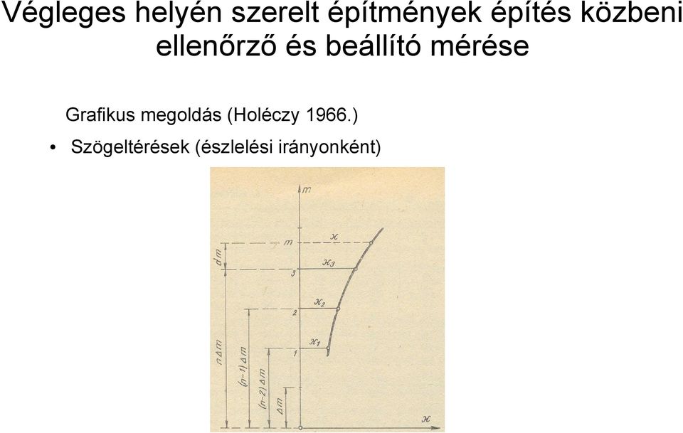 Grafikus megoldás (Holéczy