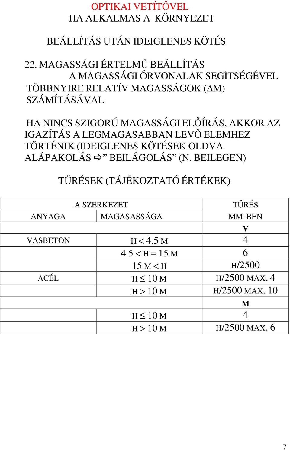 ELİÍRÁS, AKKOR AZ IGAZÍTÁS A LEGMAGASABBAN LEVİ ELEMHEZ TÖRTÉNIK (IDEIGLENES KÖTÉSEK OLDVA ALÁPAKOLÁS BEILÁGOLÁS (N.