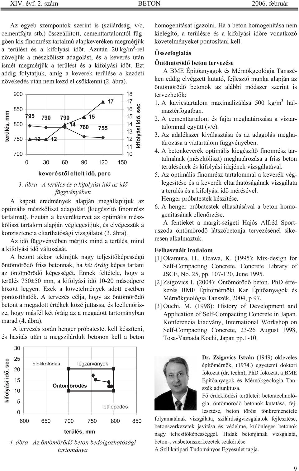 Azután 20 kg/m 3 -rel növeljük a mészk liszt adagolást, és a keverés után ismét megmérjük a terülést és a kifolyási id t.