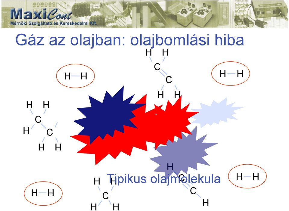 az olajban: olajbomlási