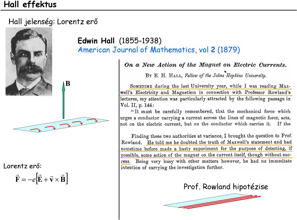 Mathematics, vol 2 (1879) B Lorentz erő: r