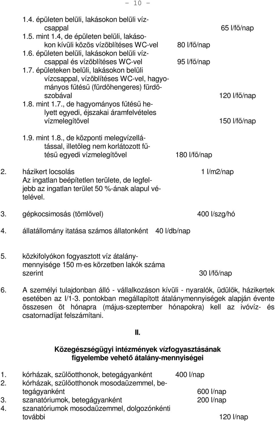 mint 1.7., de hagyományos fűtésű helyett egyedi, éjszakai áramfelvételes vízmelegítővel 1.9. mint 1.8.