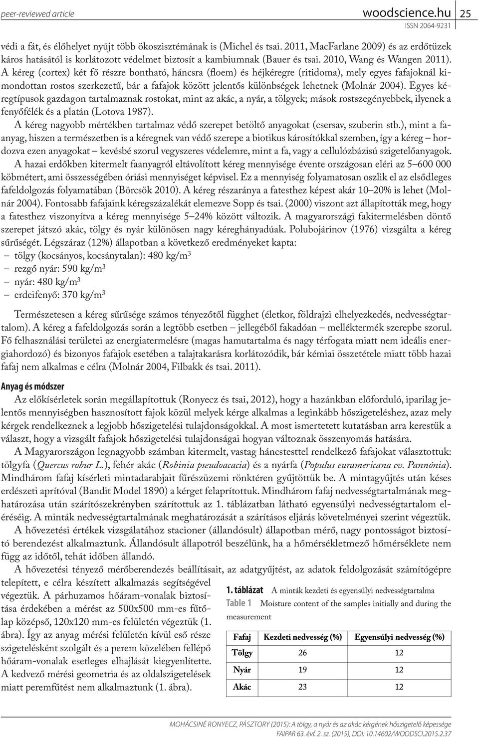 A kéreg (cortex) két fő részre bontható, háncsra (floem) és héjkéregre (ritidoma), mely egyes fafajoknál kimondottan rostos szerkezetű, bár a fafajok között jelentős különbségek lehetnek (Molnár