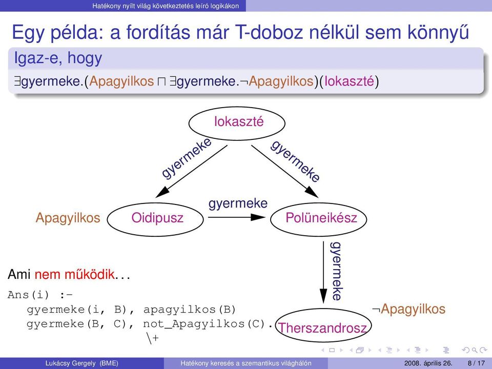 Apagyilkos)(Iokaszté) gyermeke Iokaszté gyermeke Apagyilkos Oidipusz gyermeke Polüneikész Ami nem működik.