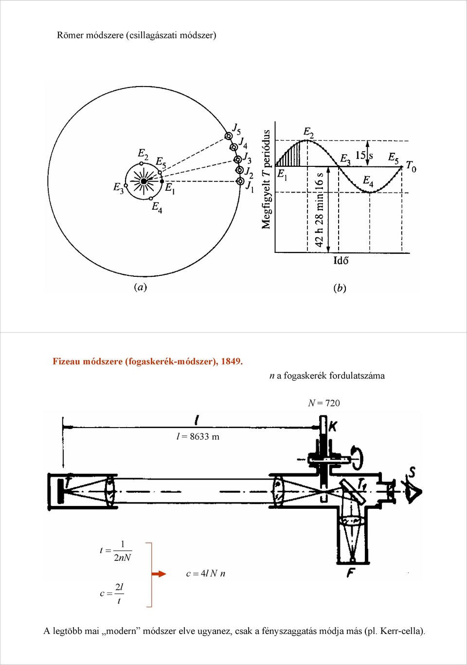 a fogaskerék fordulatszáma N 7 l 8633 m t N l c t c 4l N