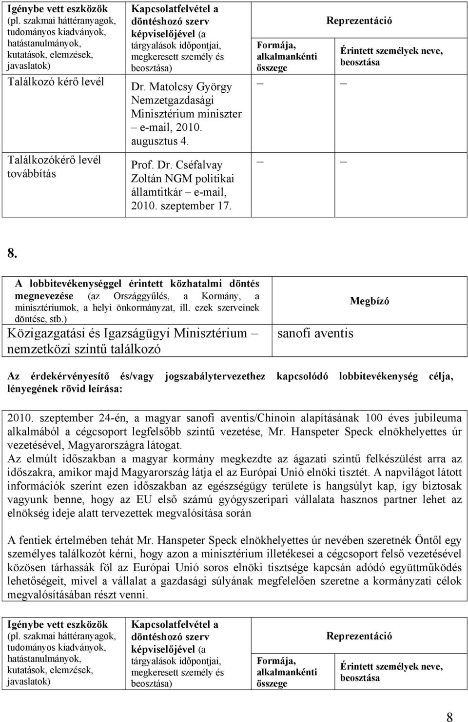 szeptember 24-én, a magyar /Chinoin alapításának 100 éves jubileuma alkalmából a cégcsoport legfelsőbb szintű vezetése, Mr. Hanspeter Speck elnökhelyettes úr vezetésével, Magyarországra látogat.