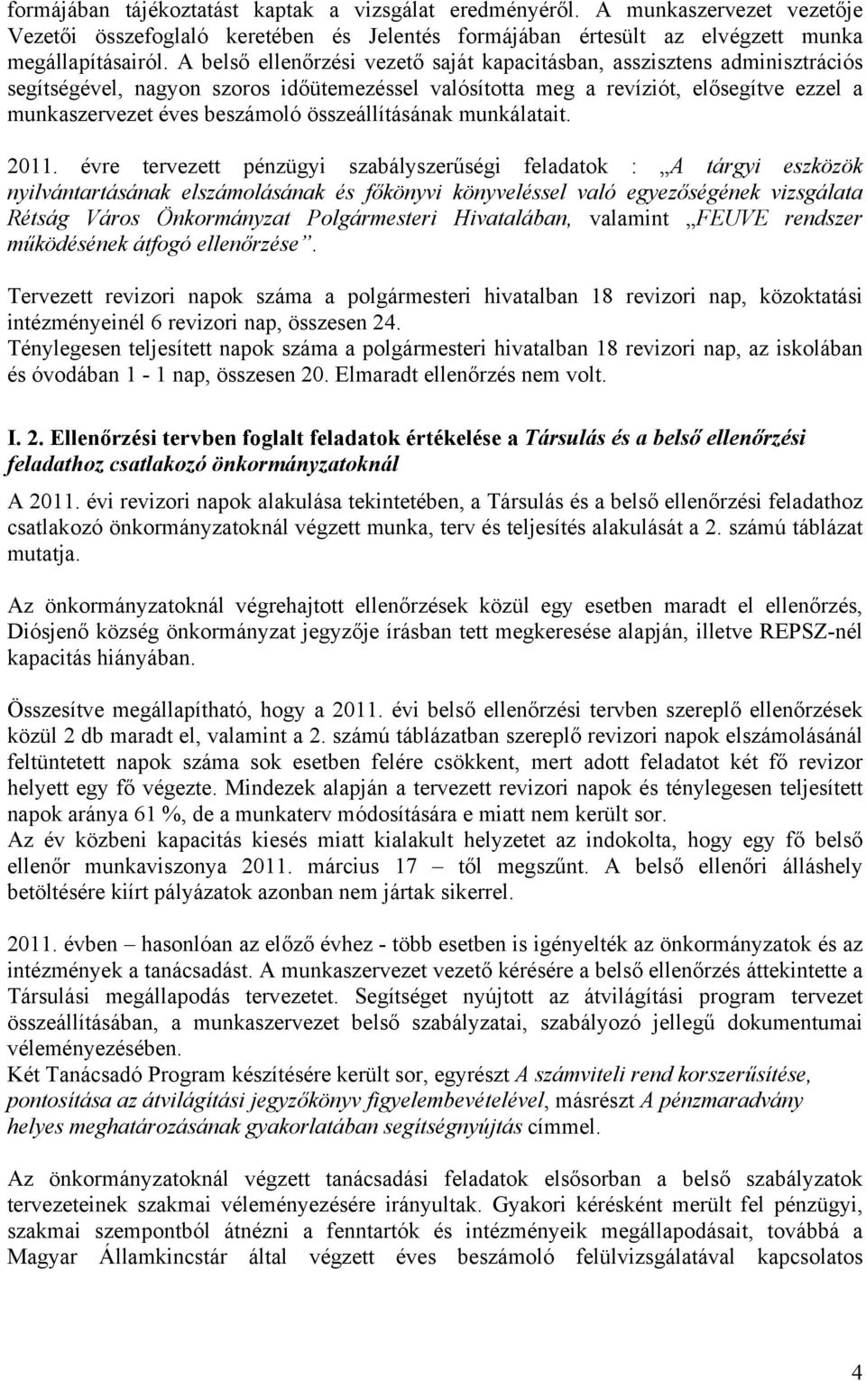 összeállításának munkálatait. 2011.