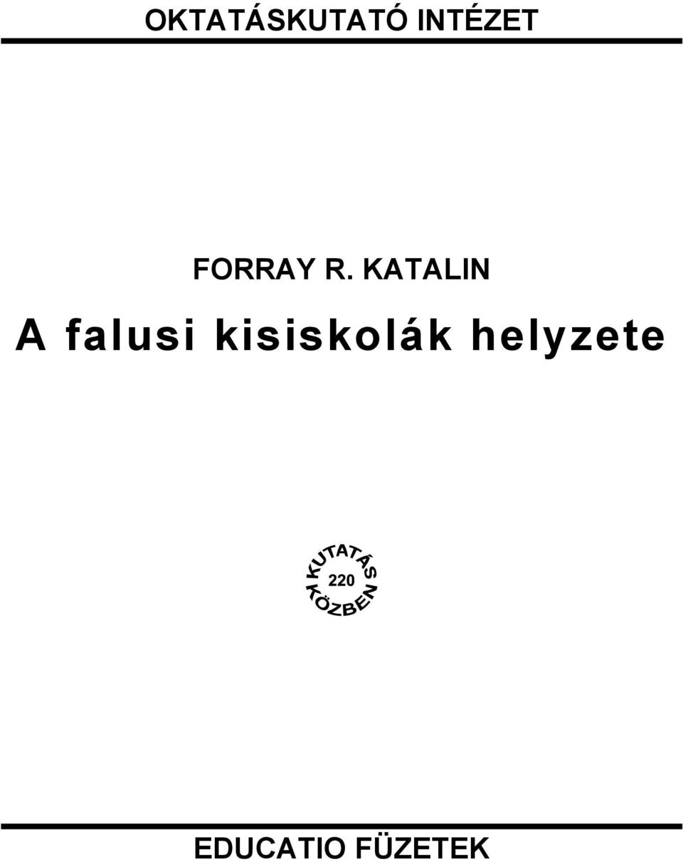 KATALIN A falusi