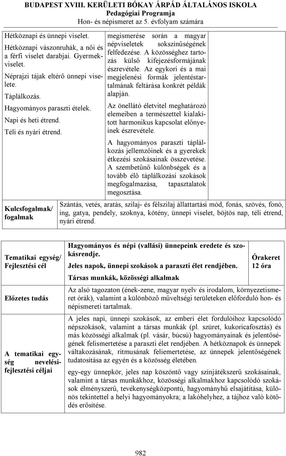 Az egykori és a mai megjelenési formák jelentéstartalmának feltárása konkrét példák alapján.