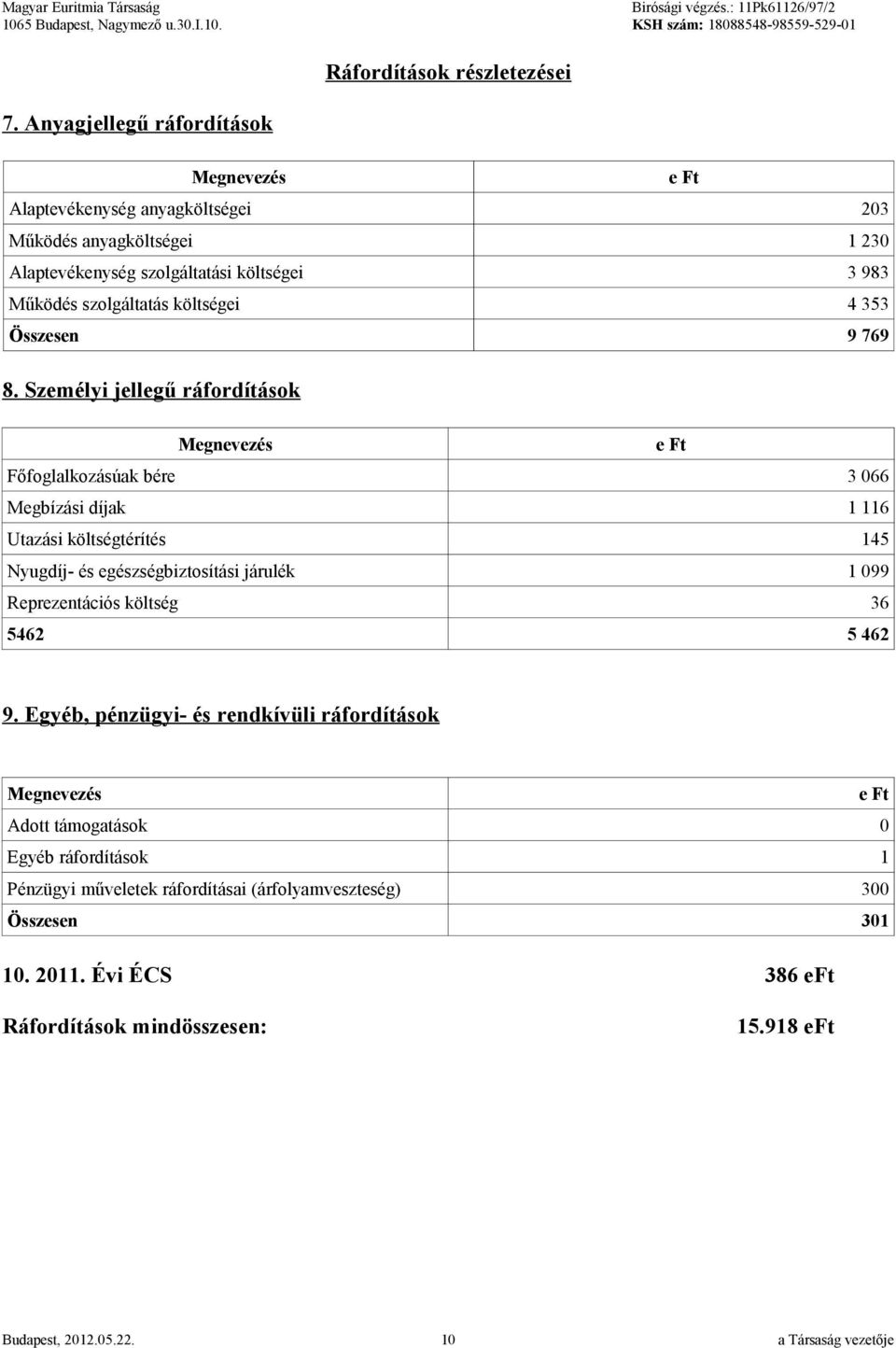 353 Összesen 9 769 8.
