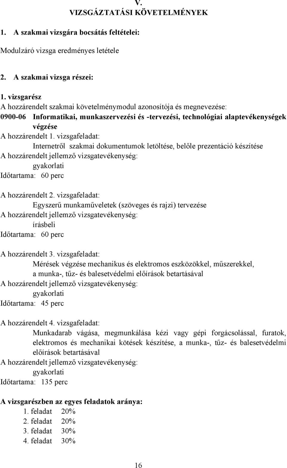 vizsgafeladat: Internetről szakmai dokumentumok letöltése, belőle prezentáció készítése gyakorlati Időtartama: 60 perc A hozzárendelt 2.