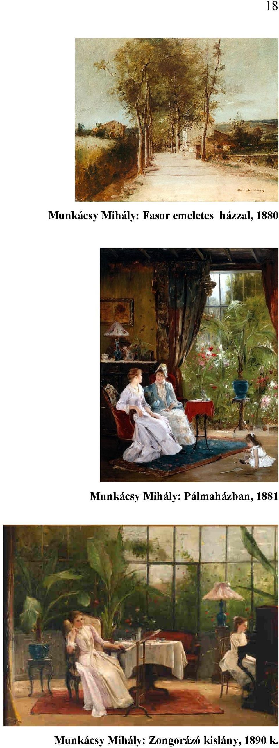 Mihály: Pálmaházban, 1881