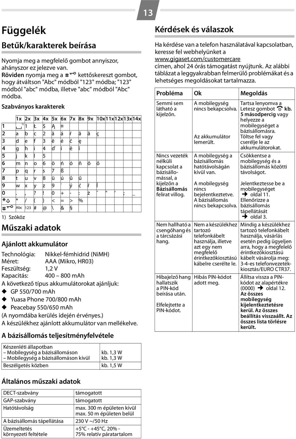 Szabványos karakterek 1x 2x 3x 4x 5x 6x 7x 8x 9x 10x11x12x13x14x 1) 1 1 Ł $ Ą 2 a b c 2 ä á ŕ â ă ç I d e f 3 ë é č ę 4 g h i 4 ď í ě î 5 j k l 5 L m n o 6 ö ń ó ň ô ő M p q r s 7 ß N t u v 8 ü ú ů ű