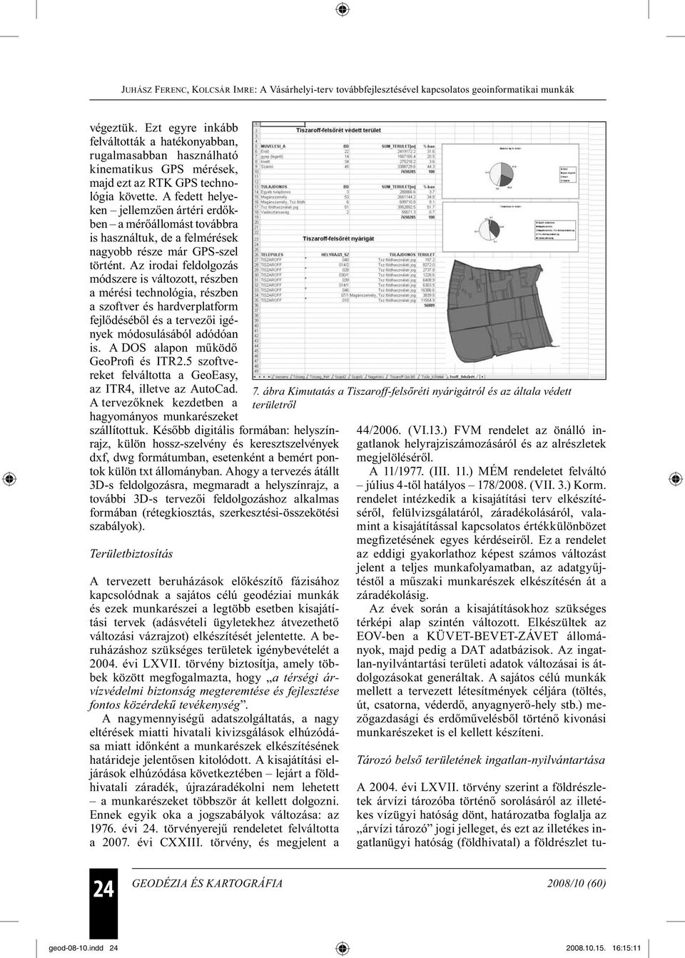 Az irodai feldolgozás módszere is változott, részben a mérési technológia, részben a szoftver és hardverplatform fejlődéséből és a tervezői igények módosulásából adódóan is.
