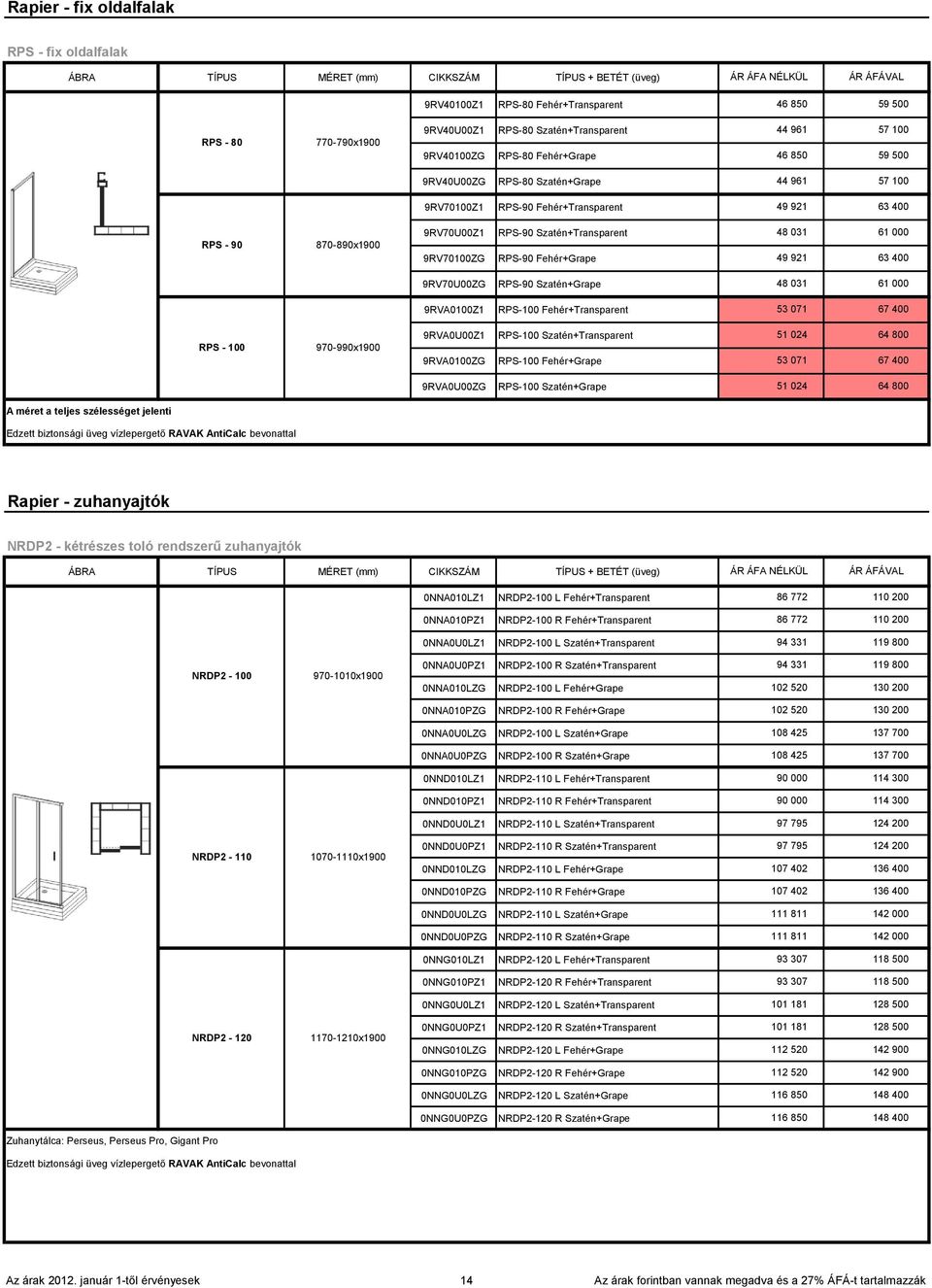 Szatén+Transparent 48 031 61 000 9RV70100ZG RPS-90 Fehér+Grape 49 921 63 400 9RV70U00ZG RPS-90 Szatén+Grape 48 031 61 000 9RVA0100Z1 RPS-100 Fehér+Transparent 53 071 67 400 9RVA0U00Z1 RPS-100