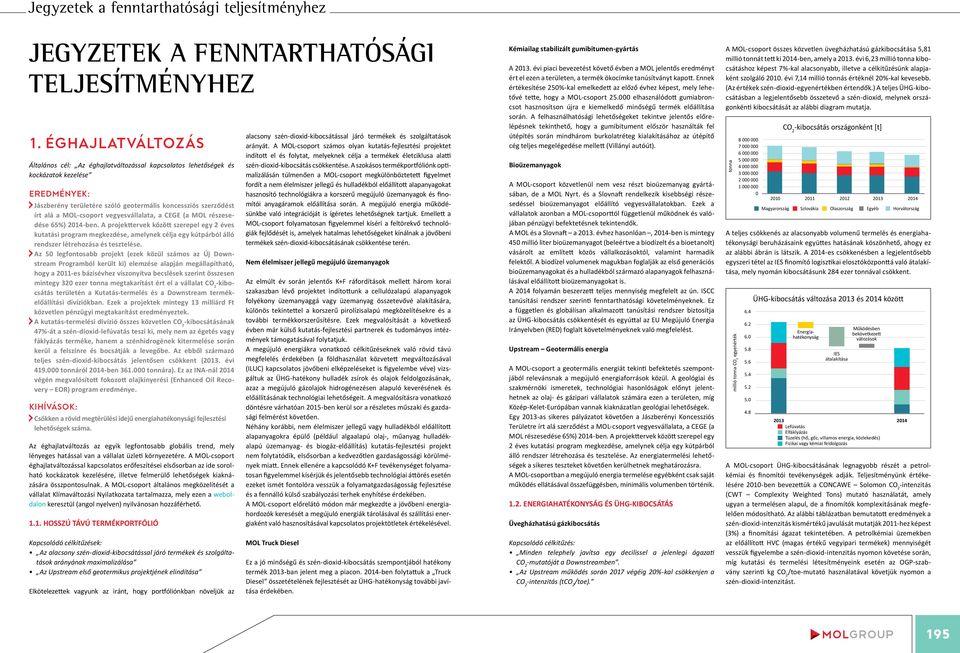 vegyesvállalata, a CEGE (a MOL részesedése 65%) 2014-ben. A projekttervek között szerepel egy 2 éves kutatási program megkezdése, amelynek célja egy kútpárból álló rendszer létrehozása és tesztelése.