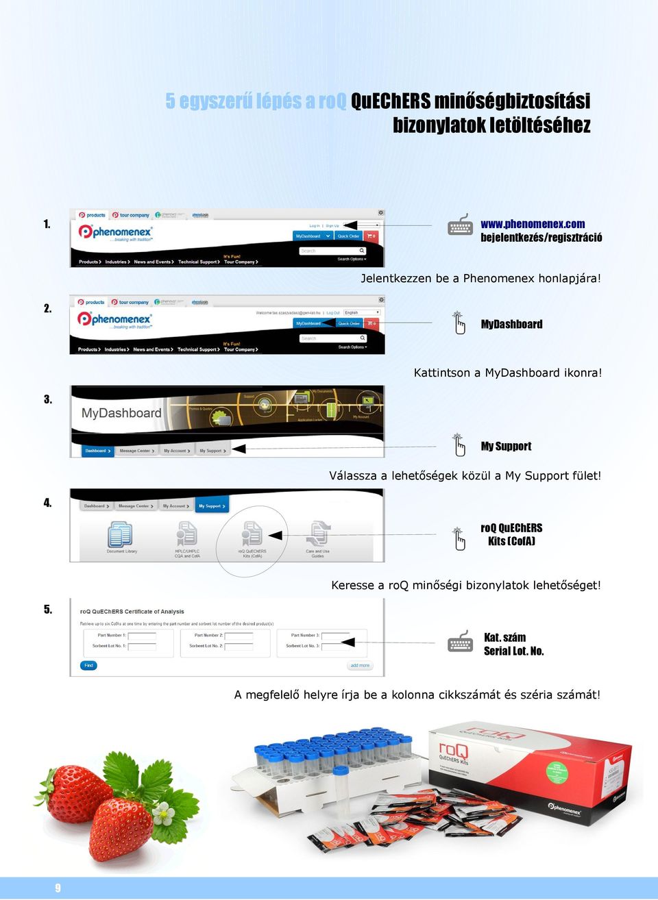 MyDashboard Kattintson a MyDashboard ikonra! 3. My Support Válassza a lehetőségek közül a My Support fület! 4.