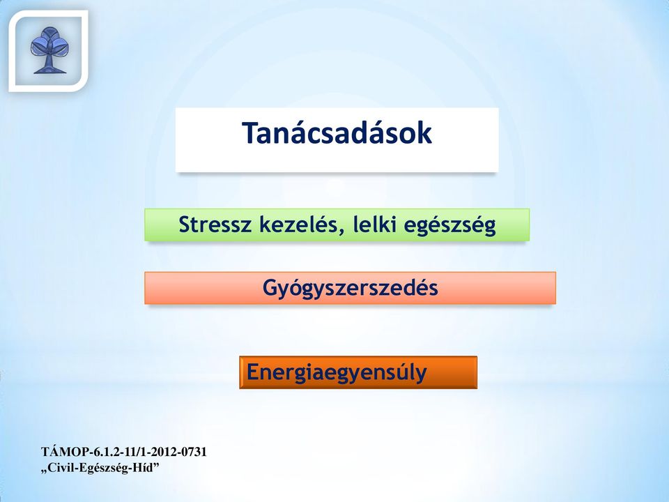 Energiaegyensúly TÁMOP-6.1.